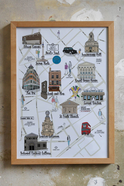 Covent Garden Map illustration