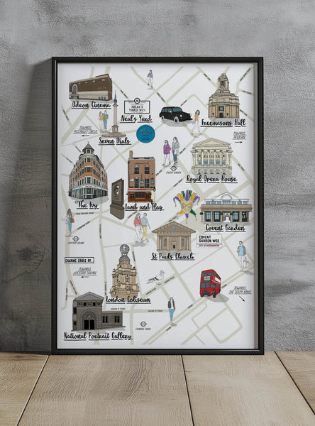 Covent Garden Map illustration