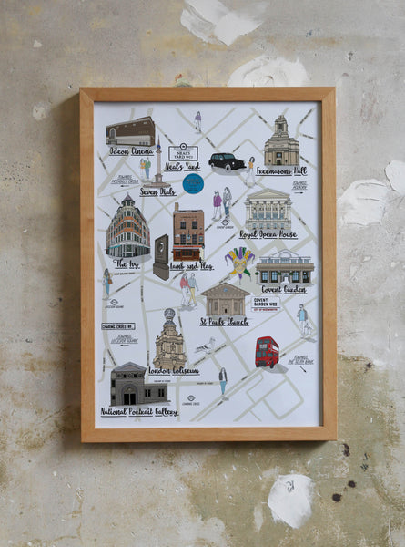 Covent Garden Map illustration