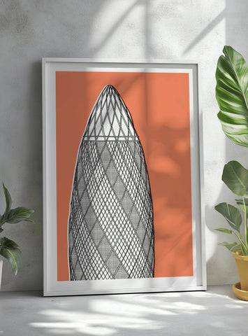 The Gherkin Screen Print