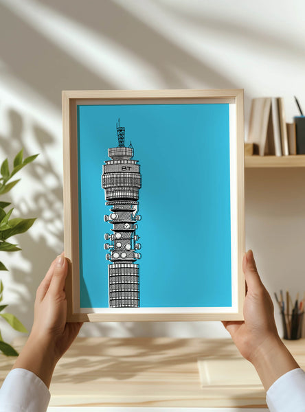 BT Tower Screen Print