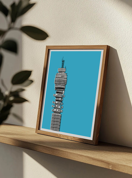 BT Tower Screen Print