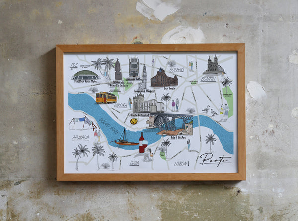 Porto Map Print