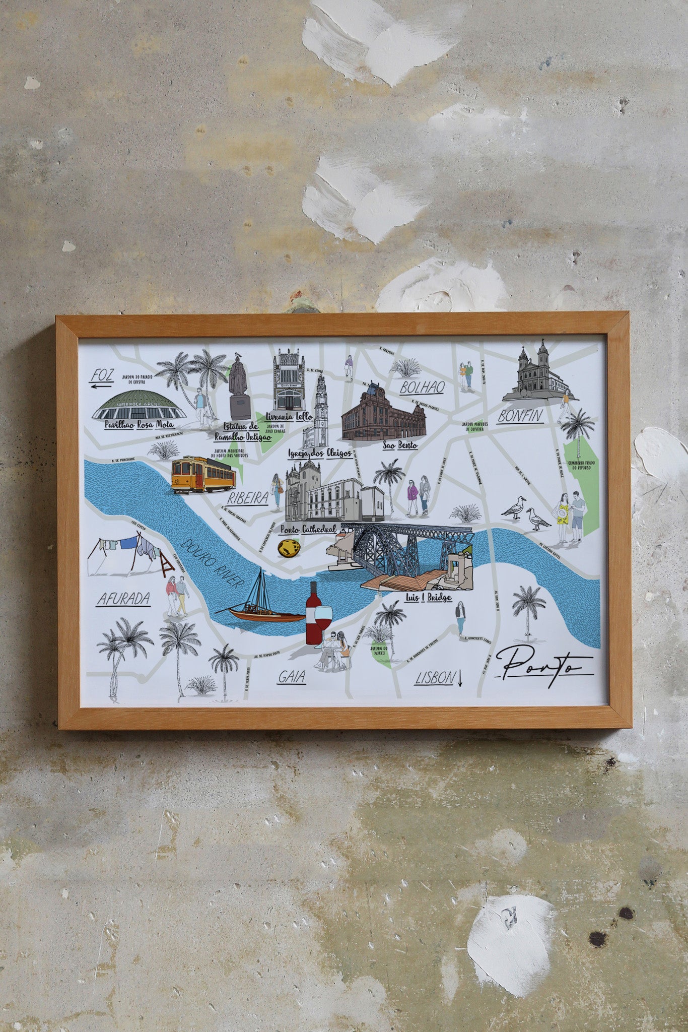 Porto Map Print