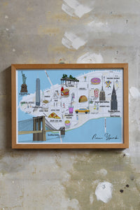 New York Map Print